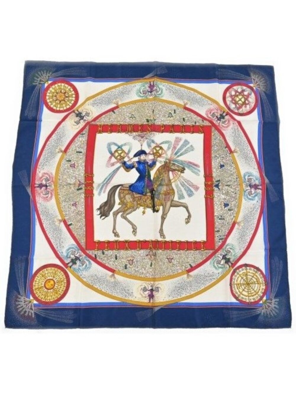 Hermes Bandana Scarf White